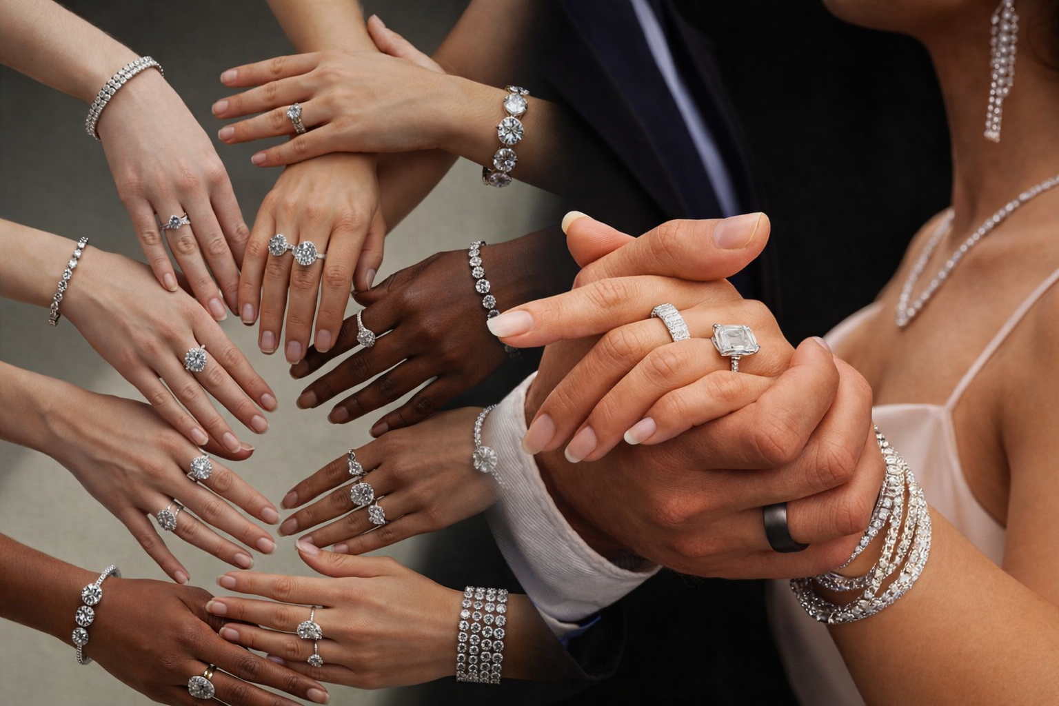 Exquisite diamond jewelry necklace